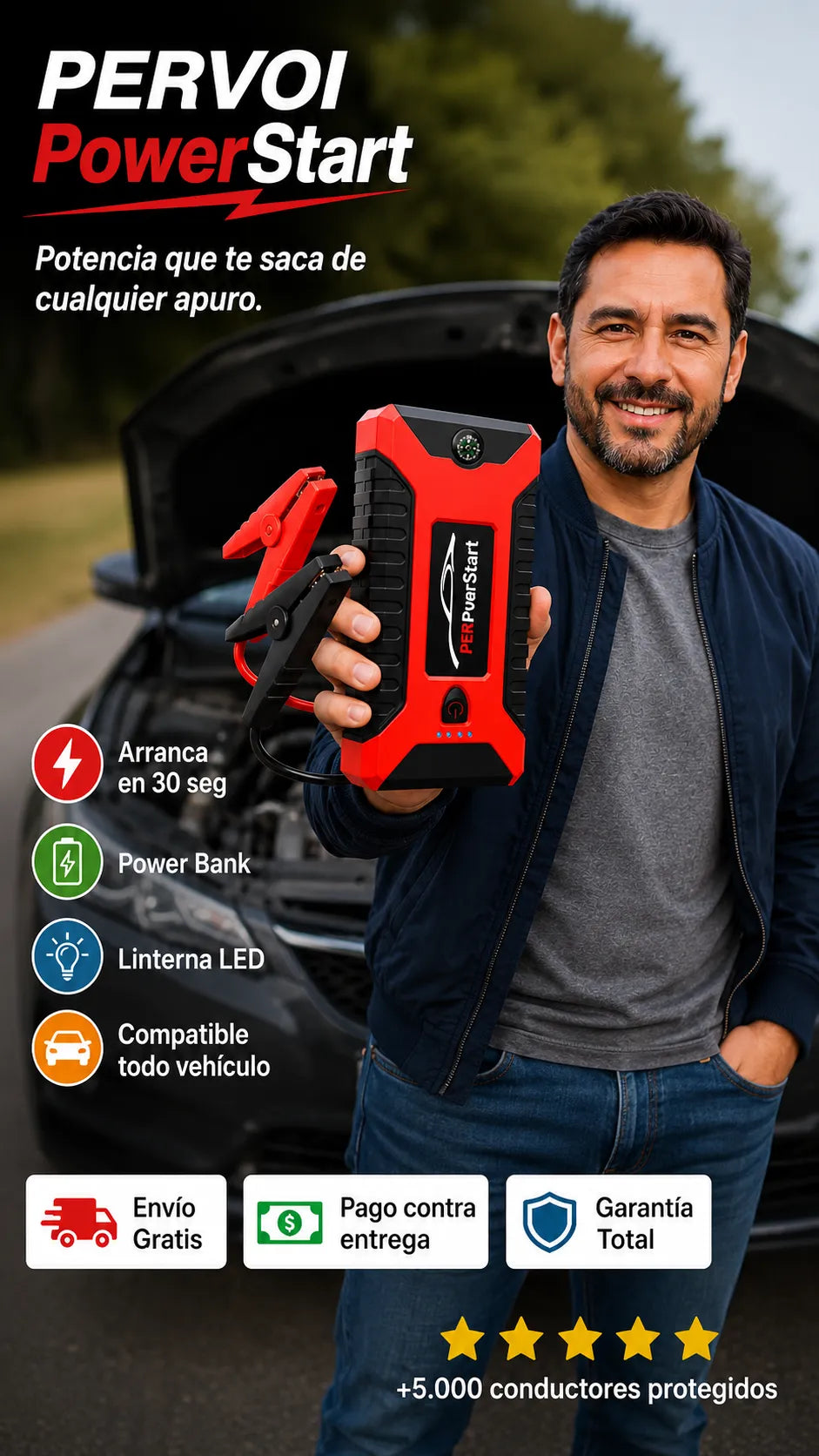 POWERBOOST PRO™ - Arrancador De Bateria Portatil