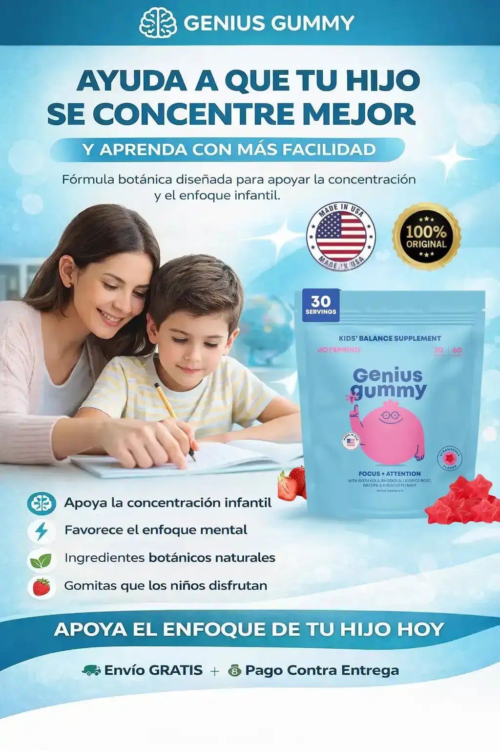 RindeKids™ - Las Gomitas que Hacen que tu Hijo se Concentre Mejor