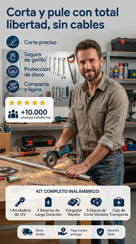 Mini Amoladora Pro™ - Angular e Inalambrica
