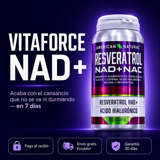 VITAFORCE NAD+ - Reactiva tus células y recupera tu energía desde adentro (60 capsulas)