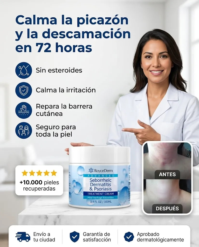 Roycederm™ - Elimina la Psoriasis Y La Dermatitis En Semanas